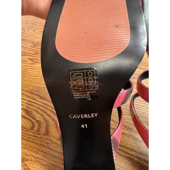 Anthropologie Caverley Women Nora Mule Pink Stripe Heels Shoes Size EU 41/US 9‎ - Picture 6 of 10